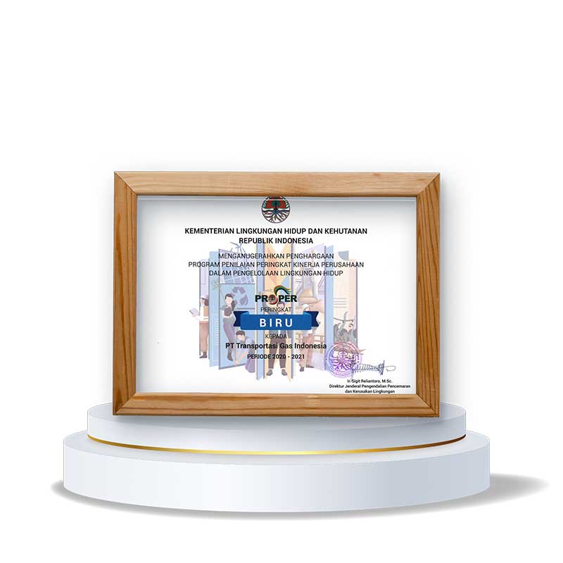 PROPER Award for Company Performance Rating in Environmental Management