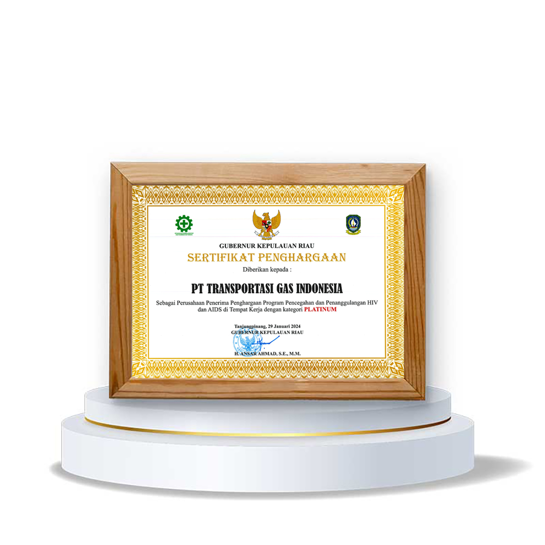 Riau Islands Governor Award for the Workplace HIV & AIDS Prevention and Control Programme