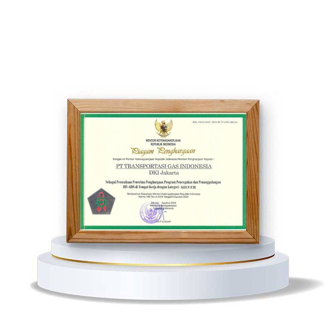 Workplace HIV/AIDS Prevention and Control Programme Award, HO Jakarta